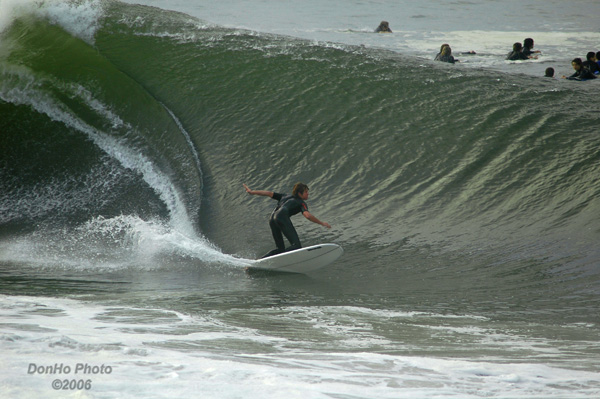 Longboard at the Wedge